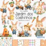 Jardim dos Coelhinhos - Kit Digital (Balloon Criativo)