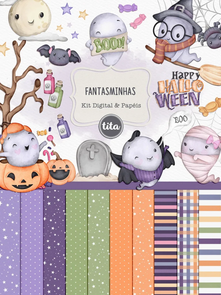 Preview_kitdigital-scaled Halloween 2023 - Fantasminhas (Tita) - Imagem 1
