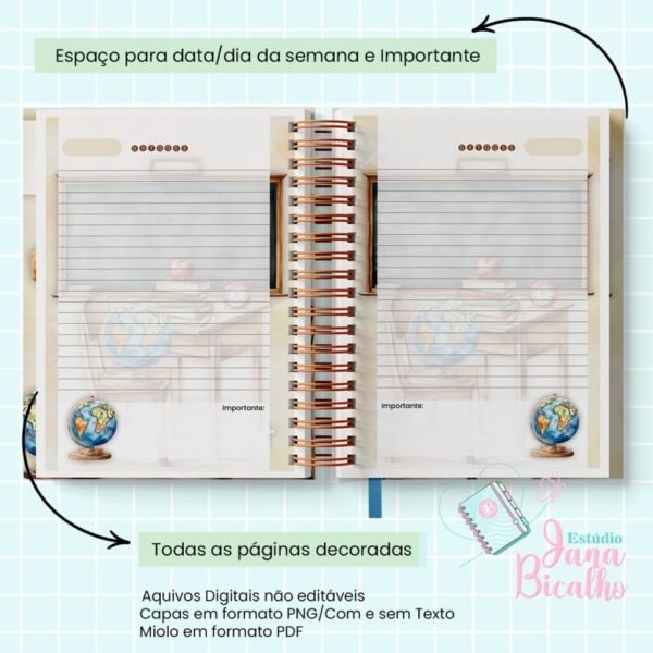 Caderno Pautado - Ursinhos - Professor e Professora - Imagem 13