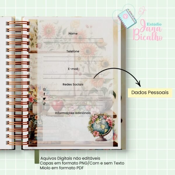 Caderno Pautado - Ursinhos - Professor e Professora - Imagem 23
