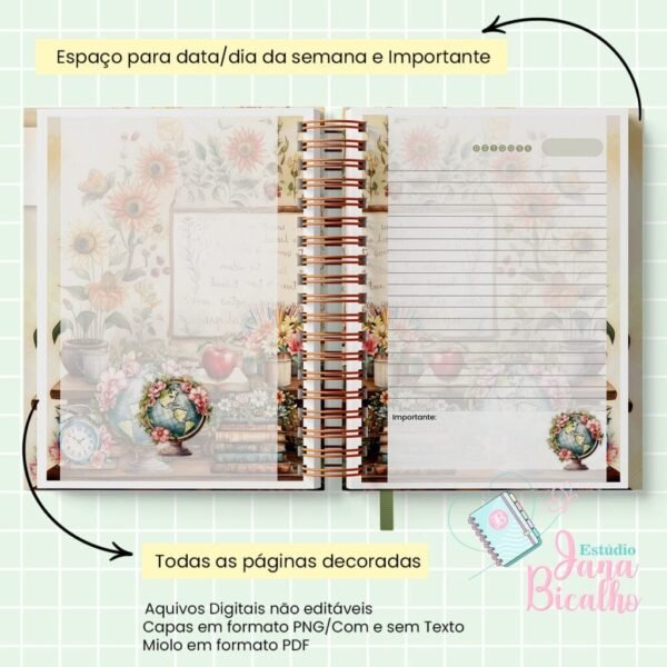 Caderno Pautado - Ursinhos - Professor e Professora - Imagem 24