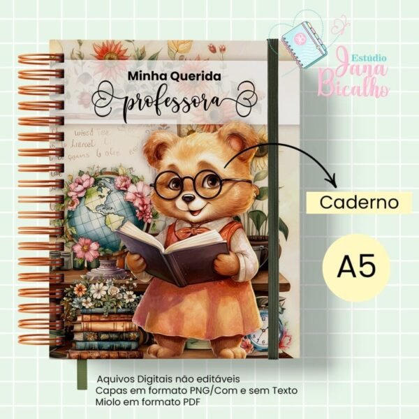 Caderno Pautado - Ursinhos - Professor e Professora - Imagem 15