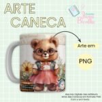 Estampas Canecas Ursinhos Vintage Professores - Imagem 2