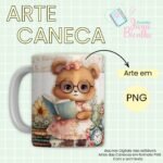 Estampas Canecas Ursinhos Vintage Professores - Imagem 9