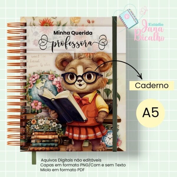 Caderno Pautado - Ursinhos - Professor e Professora - Imagem 16
