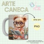 Estampas Canecas Ursinhos Vintage Professores - Imagem 10