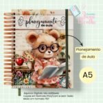 Caderno Planejamento A5 Professora - Ursinha Vintage - Imagem 10