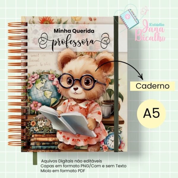 Caderno Pautado - Ursinhos - Professor e Professora - Imagem 22