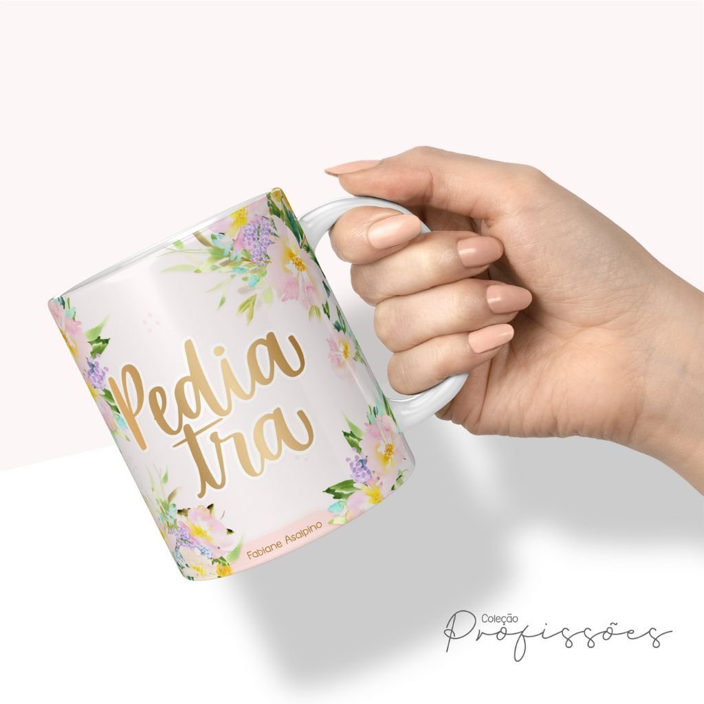 Profissoes-Floral-9 Combo Profissões Floral Capas | Miolo Planner | Miolo Pautado | Canecas - Imagem 9