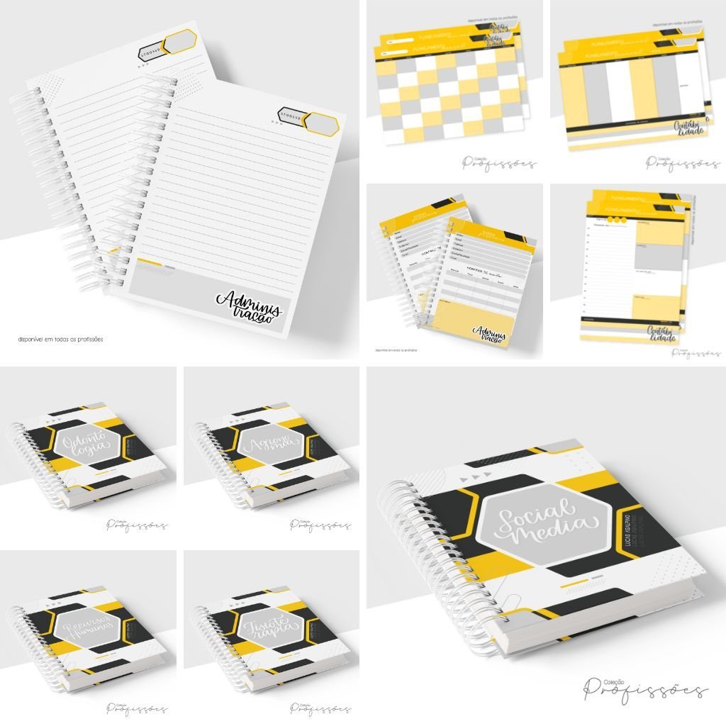 Profissoes-Masculina-Papel-Amado-1 Combo Profissões Masculina Capas | Miolo Planner | Miolo Pautado | Canecas - Imagem 1