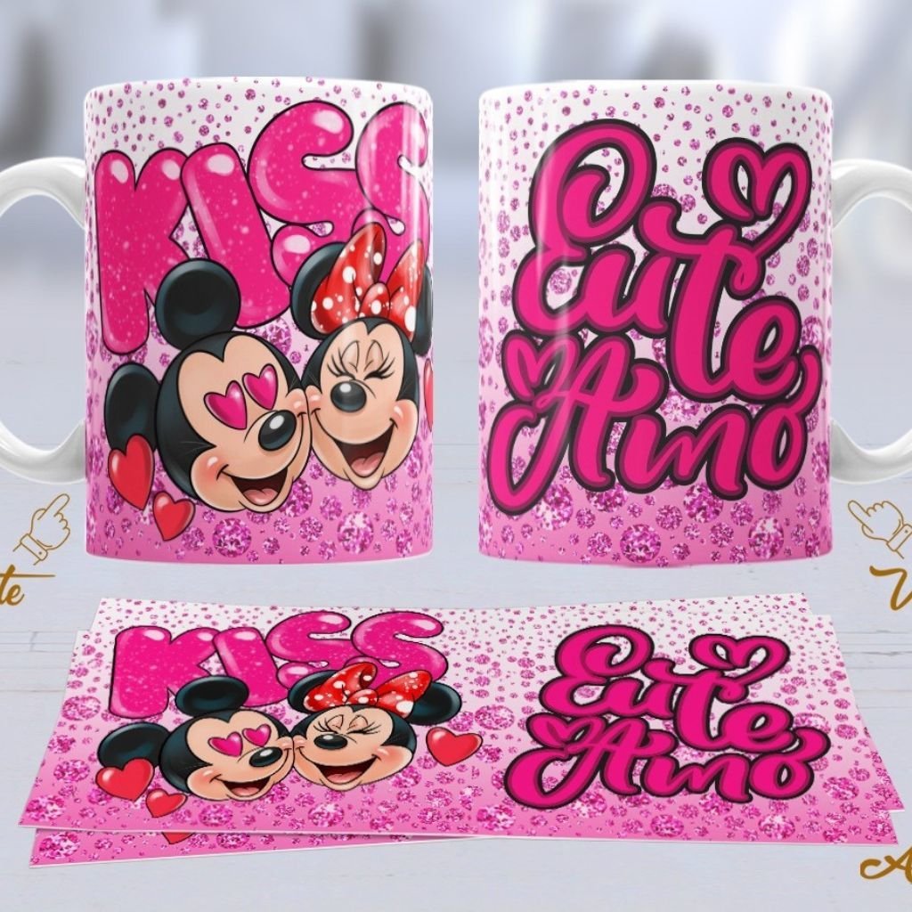 Rafael-Namorados-Mickey-e-Minnie-14.jpg Kit Artes Canecas - Mickey e Minnie - Imagem 8