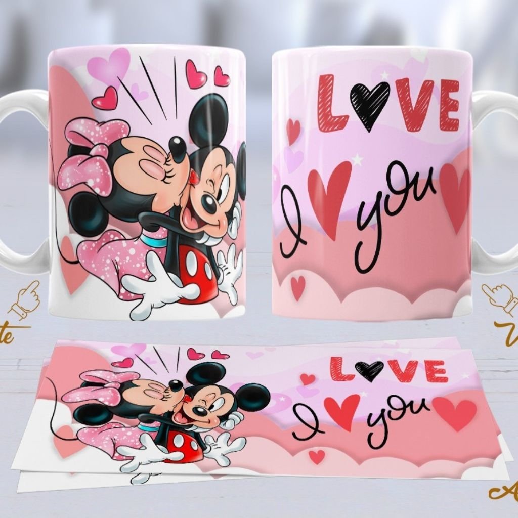 Rafael-Namorados-Mickey-e-Minnie-6.jpg Kit Artes Canecas - Mickey e Minnie - Imagem 19