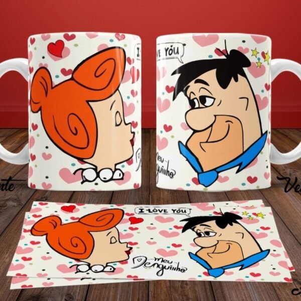 Kit Artes Canecas - Personagens Cute Love - Imagem 2