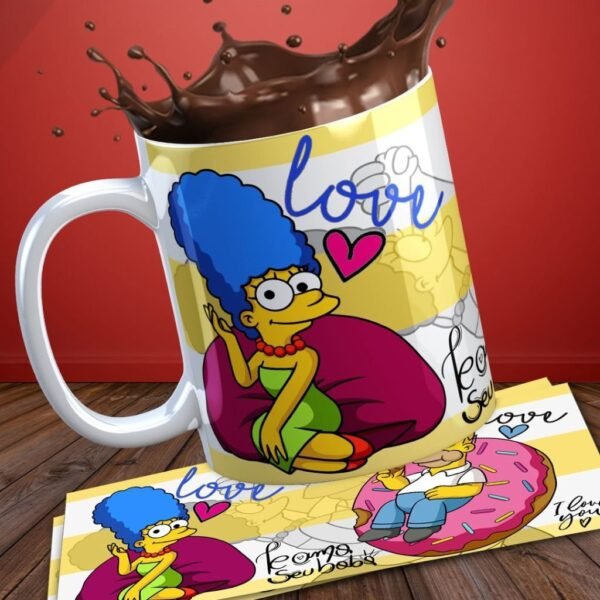 Kit Artes Canecas - Personagens Cute Love - Imagem 5
