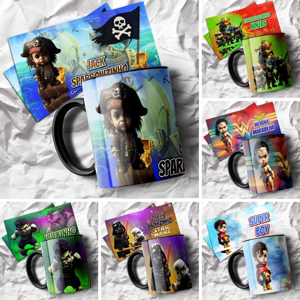 Rafael-Pequeninos.jpg Artes Canecas - Pequeninos - Personagens Infantil - Imagem 1