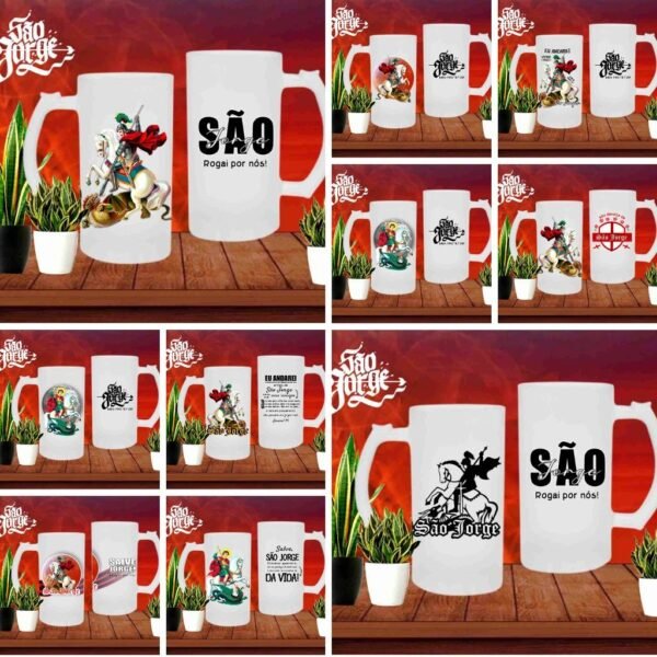 Pack Canecas, Camisas, Bodys e Azulejos São Jorge - Imagem 4