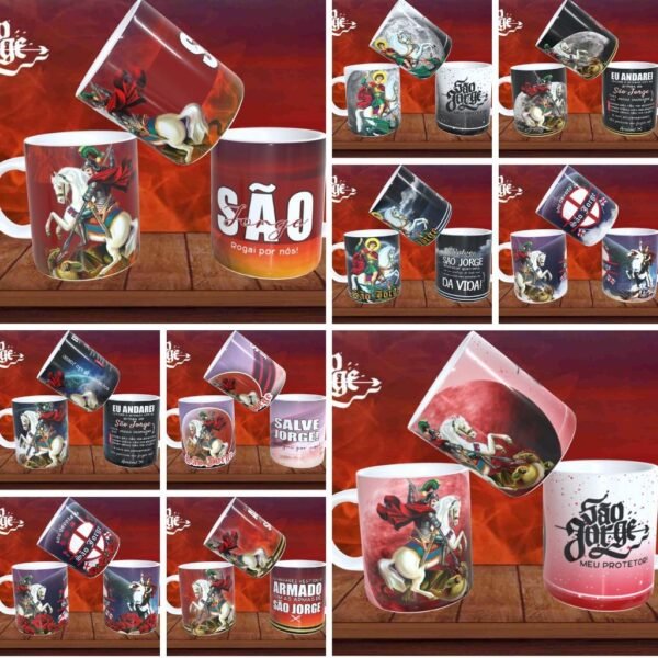 Pack Canecas, Camisas, Bodys e Azulejos São Jorge - Imagem 5