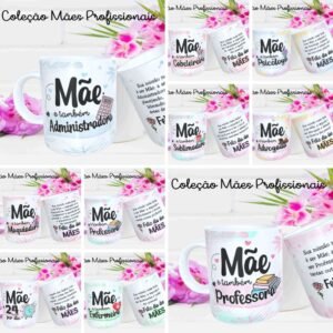 Estampas Canecas Mãe Profissões