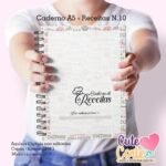 Caderno A5 Receitas + Bloquinho Lista de Compras A6. N10 - Imagem 3