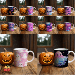 Halloween - Estampas para Canecas
