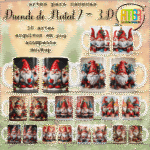 Estampas Duende De Natal 3D - Canecas (Ana Melin)