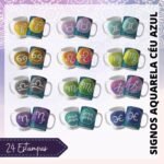 Aquarela Céu Estrelado - Coletiva Signos