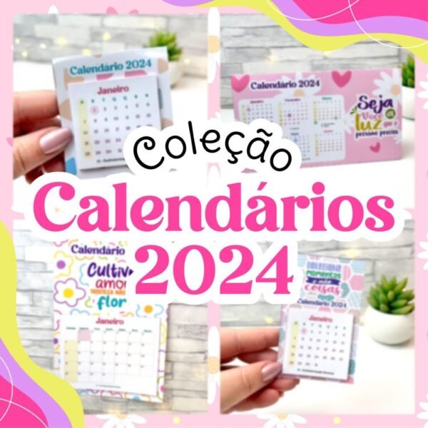Combo de Calendários de Mesa 2024 - Imagem 1