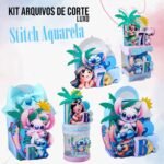 Stitch Aquarela - Kit Festa Pronta