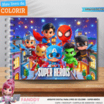 Super Herois - Livro de Colorir