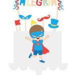 SuperMan Folia- Topo de Bolo