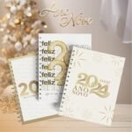 Pacote de Capas Agendas Personalizadas - Ano Novo 2024 V23 (Vintage) - Imagem 3