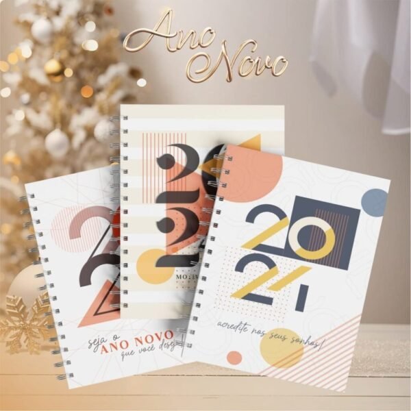 Pacote de Capas Agendas Personalizadas - Ano Novo 2024 V23 (Vintage) - Imagem 5