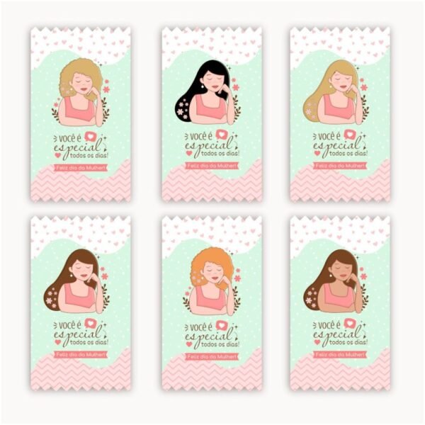 Kit Printables Mulheres - Balinha/chocolate 90g/kitkat/brinco/elástico - Imagem 15
