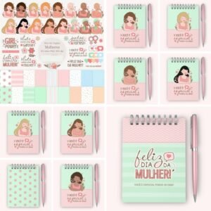 Kit Digital + Bloquinhos A6 – Dia das Mulheres