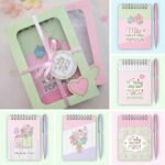 Bloquinhos A6 wire-o espiral - Amor em cada detalhe