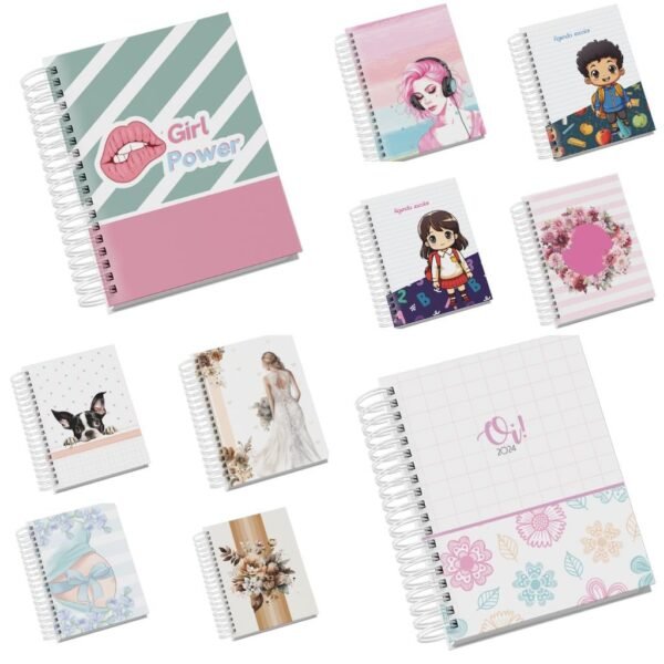 '+170 Capas A5 para Agendas | Planners | Devocional | Maternidade | Escolar (Thay Atallah) - Imagem 1