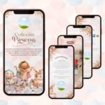 Template Canva – Catálogo Páscoa 2025 (Amarantto)