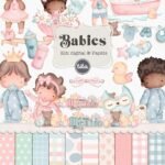 Babies - Combo Ilustrações e Papéis - Imagem 2