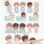 Babies - Combo Ilustrações e Papéis - Imagem 7