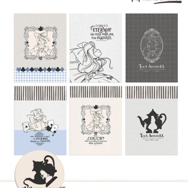 Alice Outline Cadernos | Capas | Bloquinhos - Tita - Imagem 3
