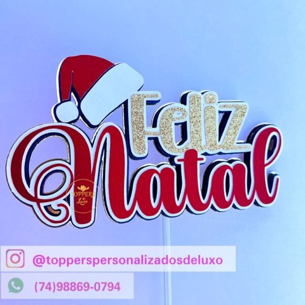 Topos de Bolo - Coletiva Natal 2023 (Toppers de Luxo) - Imagem 9