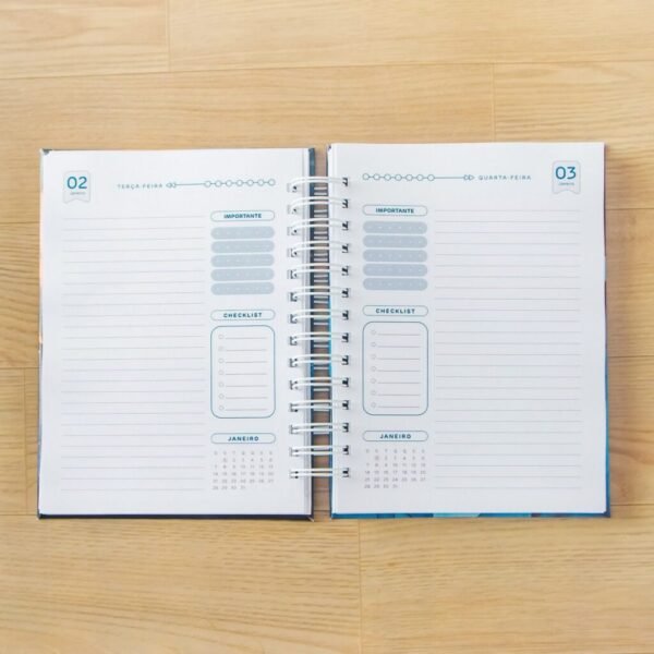 Combo Agendas Datadas 2024 | A5 + Capas | 30 miolos Col. Topázio (Amarantto) - Imagem 35