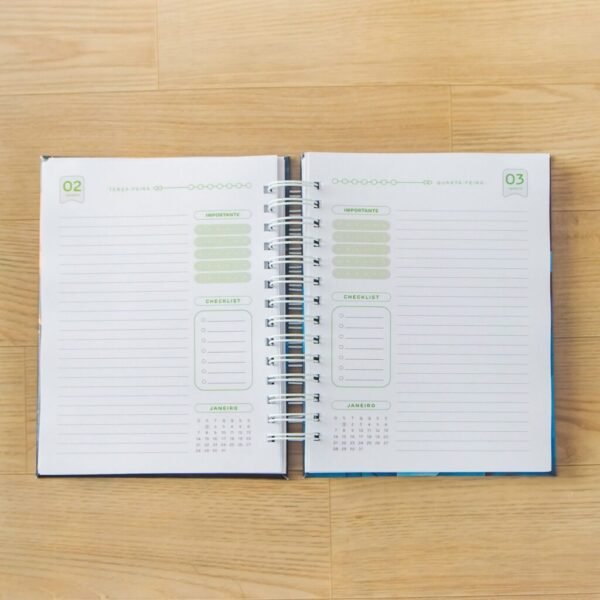 Combo Agendas Datadas 2024 | A5 + Capas | 30 miolos Col. Topázio (Amarantto) - Imagem 14