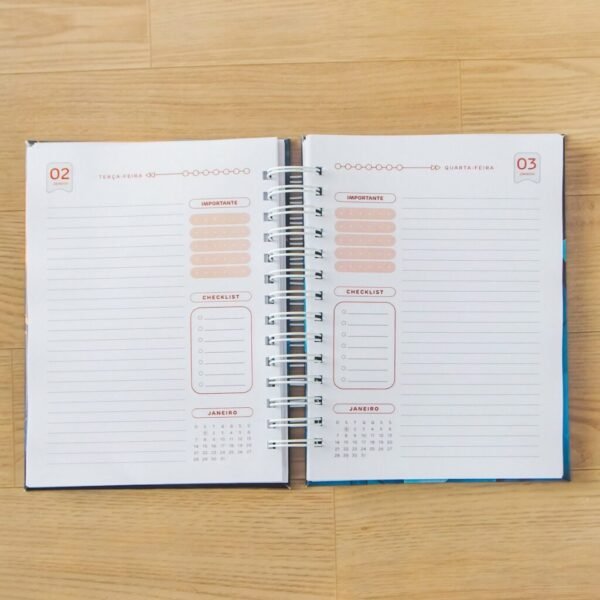 Combo Agendas Datadas 2024 | A5 + Capas | 30 miolos Col. Topázio (Amarantto) - Imagem 15