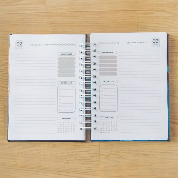 Combo Agendas Datadas 2024 | A5 + Capas | 30 miolos Col. Topázio (Amarantto) - Imagem 16