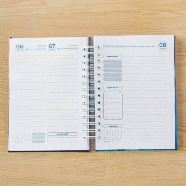 Combo Agendas Datadas 2024 | A5 + Capas | 30 miolos Col. Topázio (Amarantto) - Imagem 17