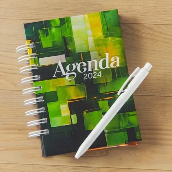 Combo Agendas Datadas 2024 | A5 + Capas | 30 miolos Col. Topázio (Amarantto) - Imagem 23