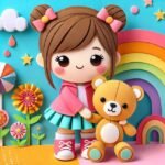 Menina e Ursinho  - Camadas