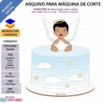 Batizado Anjinho Sentado - Topo de Bolo