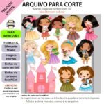 Princesas Cute - Topo de Bolo
